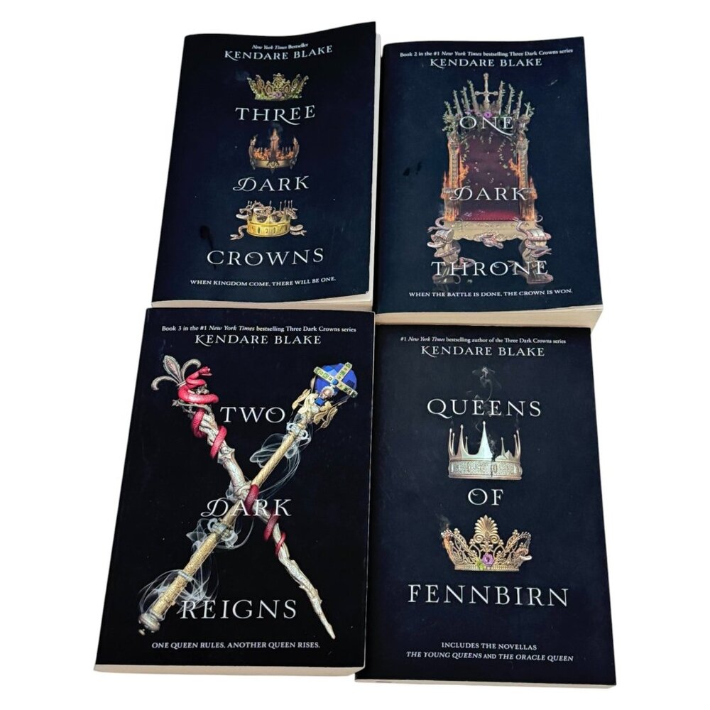 Three‎ Dark Crown Kendare Blake Lot 4 Book PB  Vol 1 2 3 plus Queen Fennbirn